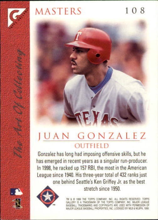 B1258- 1999 Topps Gallerie BB Karten 1-150 + Einsätze -du Pick- 15 + Kostenlose - Bild 213 von 300