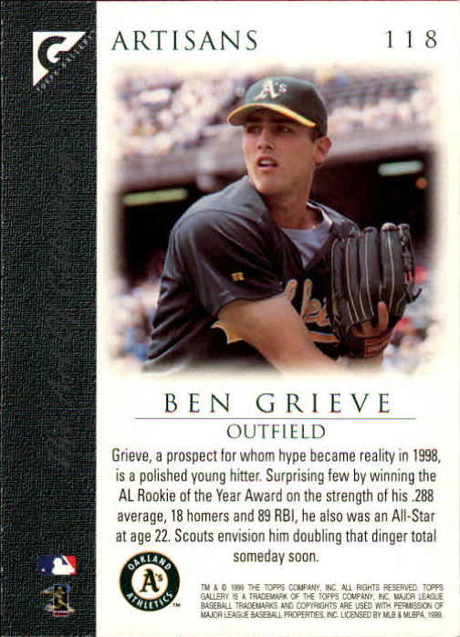 B1258- 1999 Topps Gallerie BB Karten 1-150 + Einsätze -du Pick- 15 + Kostenlose - Bild 231 von 300