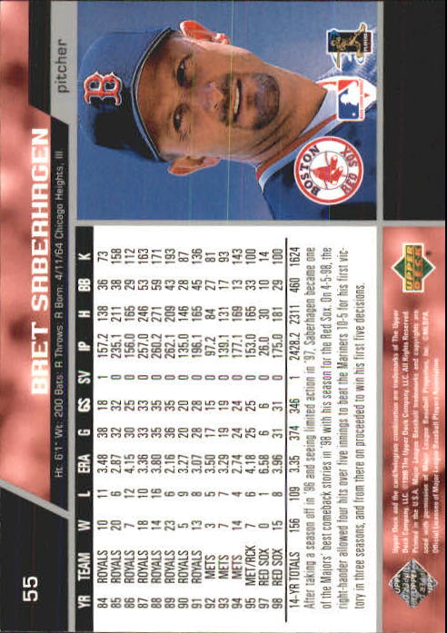 A1379- 1999 Upper Deck BB Card #s 1-250 +Rookies -You Pick- 15+ FREE US SHIP