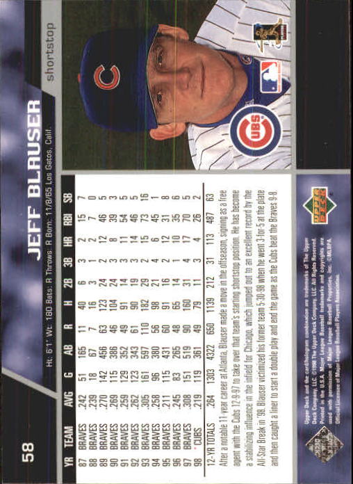 A1379- 1999 Upper Deck BB Card #s 1-250 +Rookies -You Pick- 15+ FREE US SHIP