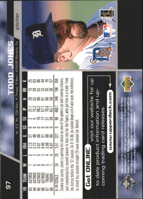 A1379- 1999 Upper Deck BB Card #s 1-250 +Rookies -You Pick- 15+ FREE US SHIP - Picture 195 of 499