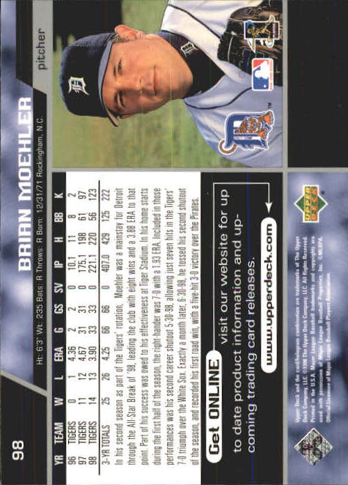 A1379- 1999 Upper Deck BB Card #s 1-250 +Rookies -You Pick- 15+ FREE US SHIP - Picture 197 of 499