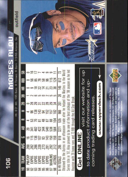 A1379- 1999 Upper Deck BB Card #s 1-250 +Rookies -You Pick- 15+ FREE US SHIP - Picture 211 of 499