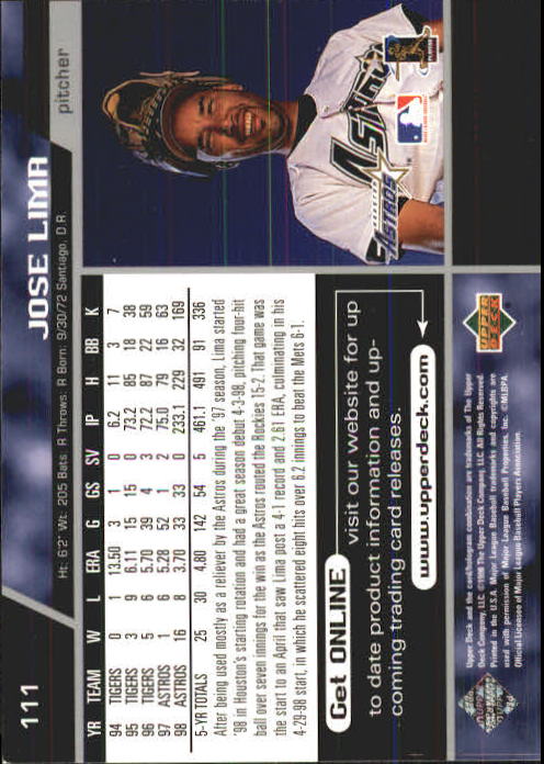 A1379- 1999 Upper Deck BB Card #s 1-250 +Rookies -You Pick- 15+ FREE US SHIP - Picture 221 of 499