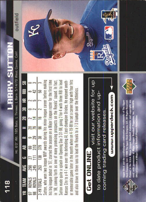 A1379- 1999 Upper Deck BB Card #s 1-250 +Rookies -You Pick- 15+ FREE US SHIP - Picture 235 of 499