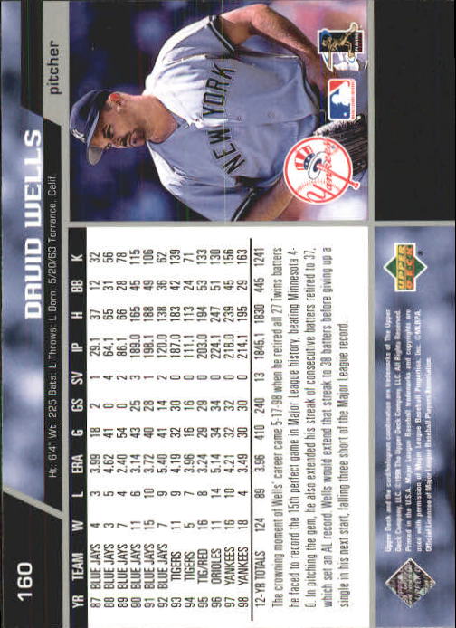 A1379- 1999 Upper Deck BB Card #s 1-250 +Rookies -You Pick- 15+ FREE US SHIP - Picture 317 of 499