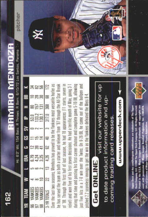 A1379- 1999 Upper Deck BB Card #s 1-250 +Rookies -You Pick- 15+ FREE US SHIP - Picture 323 of 499