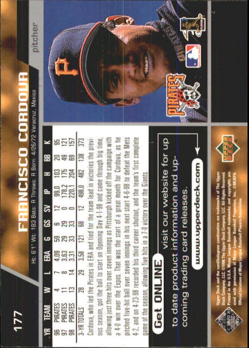 A1379- 1999 Upper Deck BB Card #s 1-250 +Rookies -You Pick- 15+ FREE US SHIP - Picture 353 of 499
