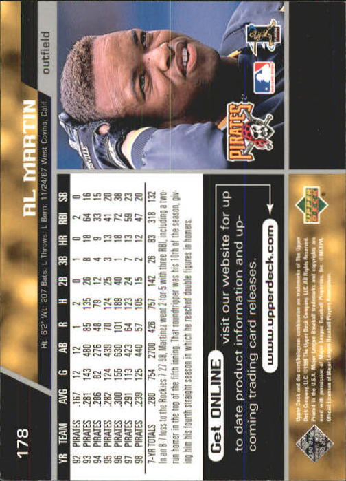 A1379- 1999 Upper Deck BB Card #s 1-250 +Rookies -You Pick- 15+ FREE US SHIP - Picture 355 of 499