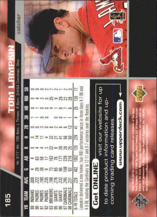 A1379- 1999 Upper Deck BB Card #s 1-250 +Rookies -You Pick- 15+ FREE US SHIP - Picture 369 of 499