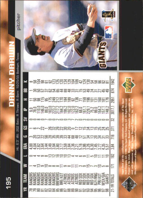 A1379- 1999 Upper Deck BB Card #s 1-250 +Rookies -You Pick- 15+ FREE US SHIP - Picture 389 of 499