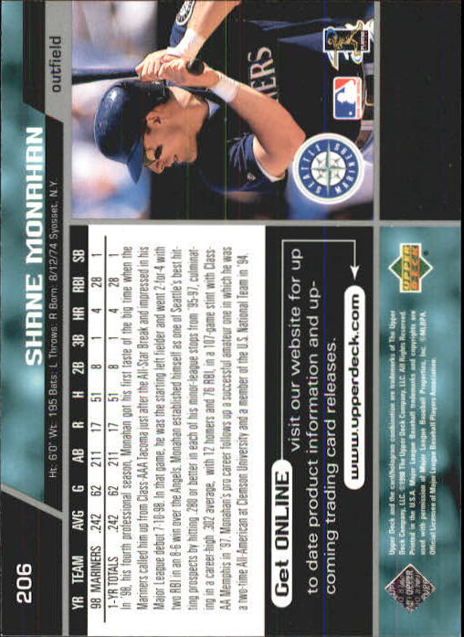 A1379- 1999 Upper Deck BB Card #s 1-250 +Rookies -You Pick- 15+ FREE US SHIP - Picture 411 of 499
