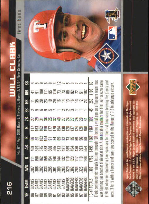 A1379- 1999 Upper Deck BB Card #s 1-250 +Rookies -You Pick- 15+ FREE US SHIP - Picture 431 of 499
