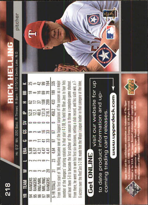 A1379- 1999 Upper Deck BB Card #s 1-250 +Rookies -You Pick- 15+ FREE US SHIP - Picture 435 of 499
