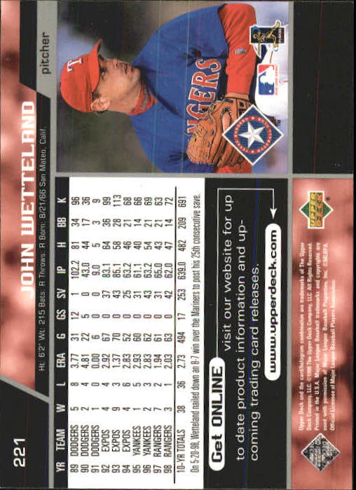 A1379- 1999 Upper Deck BB Card #s 1-250 +Rookies -You Pick- 15+ FREE US SHIP - Picture 441 of 499