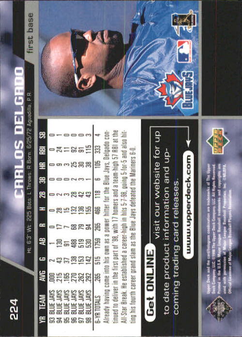 A1379- 1999 Upper Deck BB Card #s 1-250 +Rookies -You Pick- 15+ FREE US SHIP - Picture 447 of 499