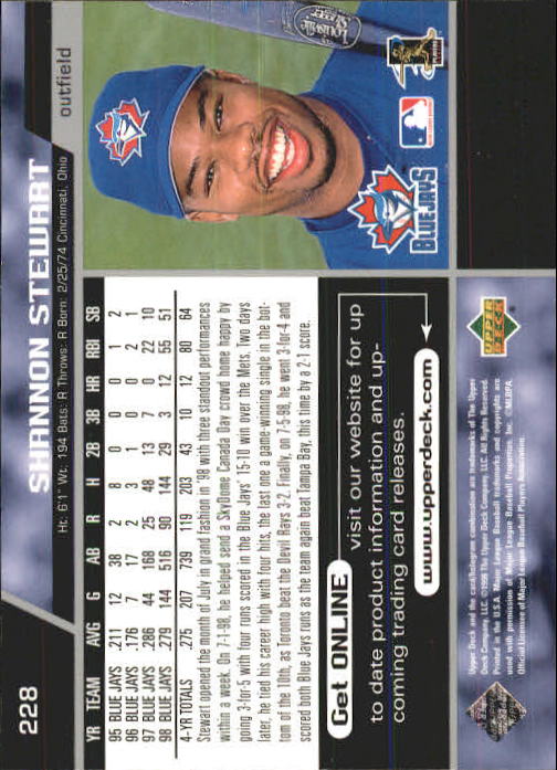 A1379- 1999 Upper Deck BB Card #s 1-250 +Rookies -You Pick- 15+ FREE US SHIP - Picture 455 of 499