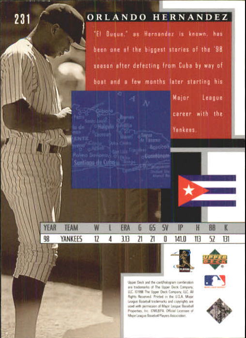 A1379- 1999 Upper Deck BB Card #s 1-250 +Rookies -You Pick- 15+ FREE US SHIP - Picture 461 of 499