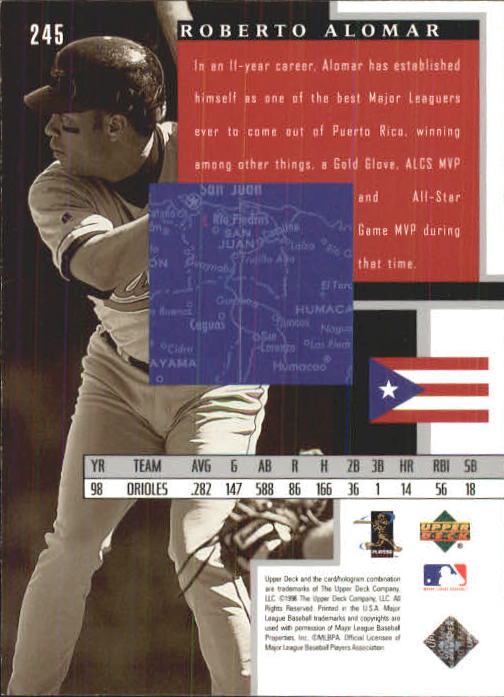 A1379- 1999 Upper Deck BB Card #s 1-250 +Rookies -You Pick- 15+ FREE US SHIP - Picture 489 of 499