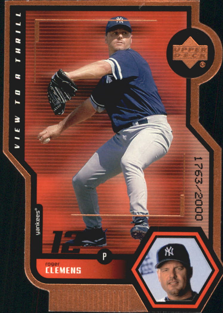 1999 Upper Deck View to a Thrill Double #V30 Roger Clemens
