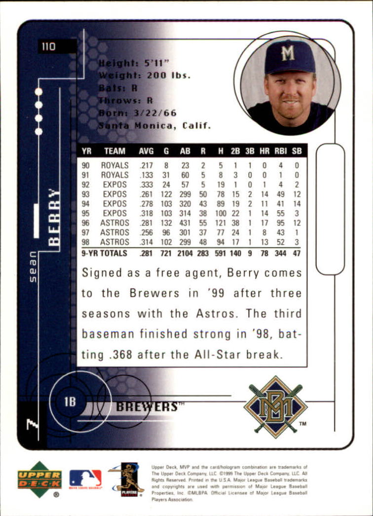 B3296- 1999 Upper Deck MVP BB Cards 1-220 +Inserts -You Pick- 15+ FREE US SHIP