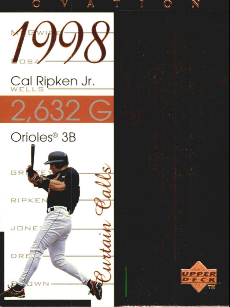 1999 Upper Deck Ovation Curtain Calls #R6 Cal Ripken