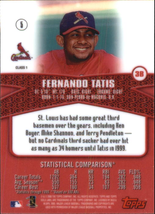 A6677- 2000 Topps Gold Label BB #s 1-100 +Inserts -You Pick- 15+ FREE US SHIP - Picture 9 of 425