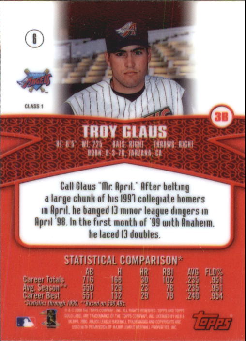 A6677- 2000 Topps Gold Label BB #s 1-100 +Inserts -You Pick- 15+ FREE US SHIP - Picture 11 of 425