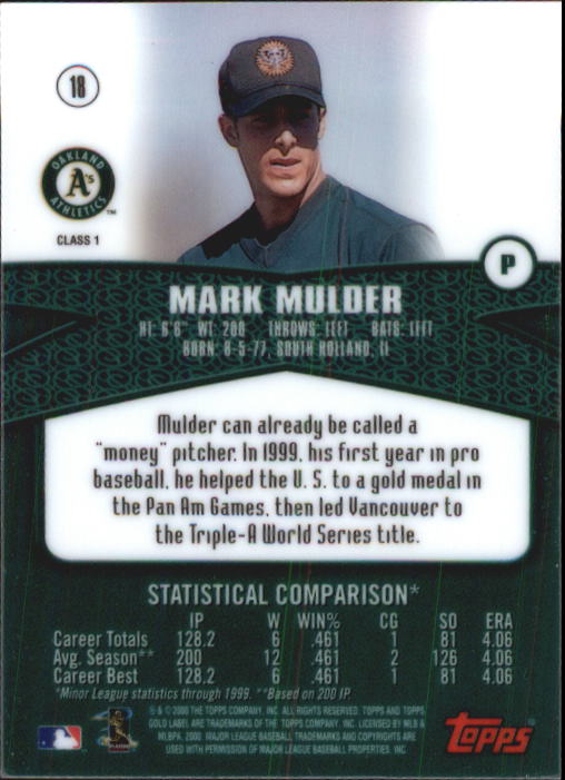 A6677- 2000 Topps Gold Label BB #s 1-100 +Inserts -You Pick- 15+ FREE US SHIP - Picture 27 of 425