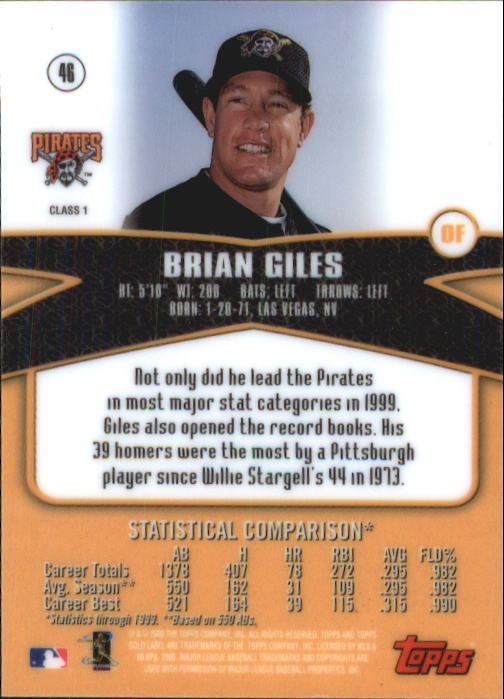A6677- 2000 Topps Gold Label BB #s 1-100 +Inserts -You Pick- 15+ FREE US SHIP - Picture 57 of 425