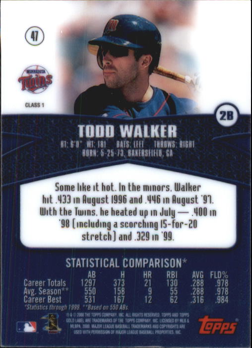 A6677- 2000 Topps Gold Label BB #s 1-100 +Inserts -You Pick- 15+ FREE US SHIP - Picture 59 of 425