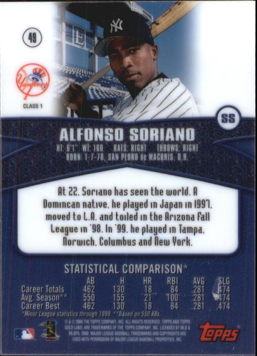 A6677- 2000 Topps Gold Label BB #s 1-100 +Inserts -You Pick- 15+ FREE US SHIP - Picture 61 of 425