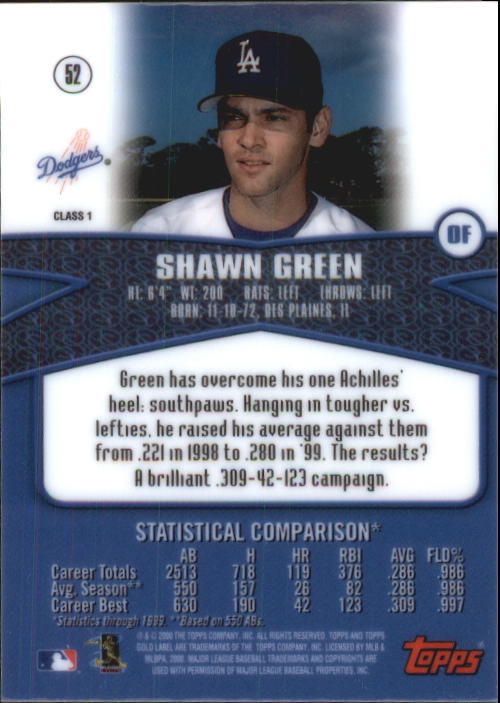 A6677- 2000 Topps Gold Label BB #s 1-100 +Inserts -You Pick- 15+ FREE US SHIP - Picture 65 of 425