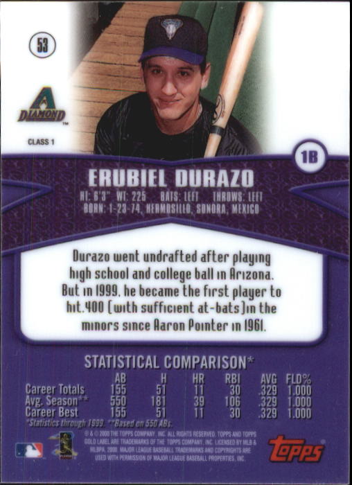A6677- 2000 Topps Gold Label BB #s 1-100 +Inserts -You Pick- 15+ FREE US SHIP - Picture 67 of 425