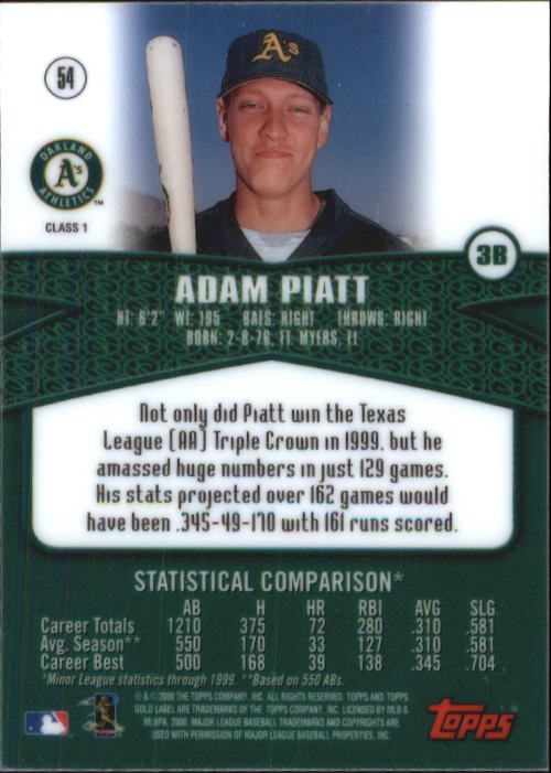 A6677- 2000 Topps Gold Label BB #s 1-100 +Inserts -You Pick- 15+ FREE US SHIP - Picture 69 of 425