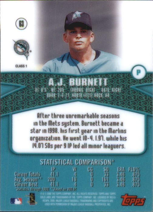 A6677- 2000 Topps Gold Label BB #s 1-100 +Inserts -You Pick- 15+ FREE US SHIP - Picture 83 of 425