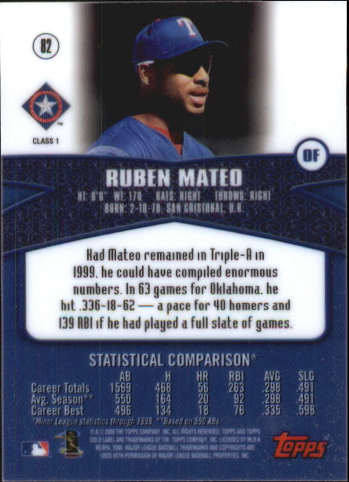 A6677- 2000 Topps Gold Label BB #s 1-100 +Inserts -You Pick- 15+ FREE US SHIP - Picture 117 of 425
