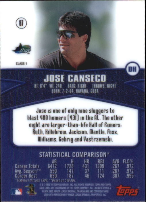 A6677- 2000 Topps Gold Label BB #s 1-100 +Inserts -You Pick- 15+ FREE US SHIP - Picture 123 of 425
