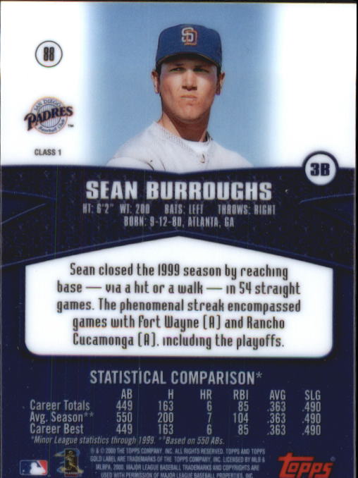 A6677- 2000 Topps Gold Label BB #s 1-100 +Inserts -You Pick- 15+ FREE US SHIP - Picture 125 of 425