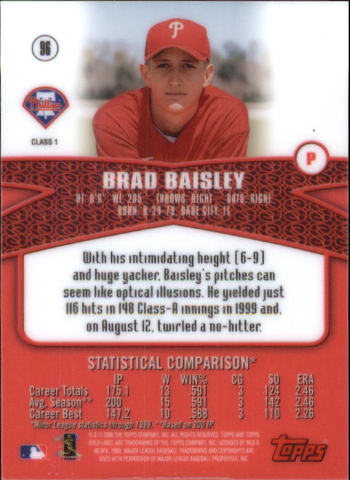A6677- 2000 Topps Gold Label BB #s 1-100 +Inserts -You Pick- 15+ FREE US SHIP - Picture 133 of 425
