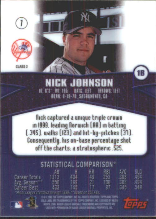 A6677- 2000 Topps Gold Label BB #s 1-100 +Inserts -You Pick- 15+ FREE US SHIP - Picture 149 of 425