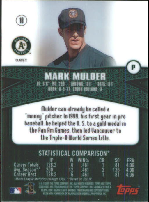 A6677- 2000 Topps Gold Label BB #s 1-100 +Inserts -You Pick- 15+ FREE US SHIP - Picture 163 of 425