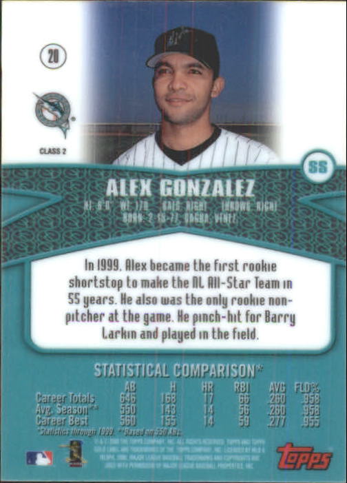 A6677- 2000 Topps Gold Label BB #s 1-100 +Inserts -You Pick- 15+ FREE US SHIP - Picture 167 of 425