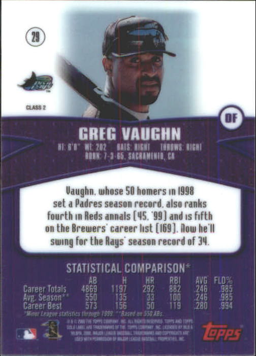 A6677- 2000 Topps Gold Label BB #s 1-100 +Inserts -You Pick- 15+ FREE US SHIP - Picture 177 of 425
