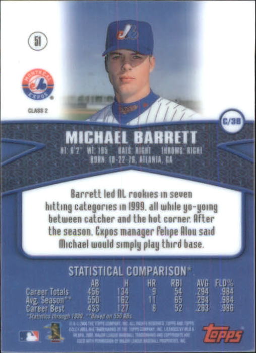 A6677- 2000 Topps Gold Label BB #s 1-100 +Inserts -You Pick- 15+ FREE US SHIP - Picture 205 of 425