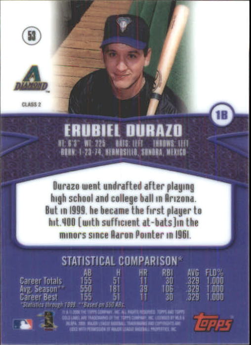 A6677- 2000 Topps Gold Label BB #s 1-100 +Inserts -You Pick- 15+ FREE US SHIP - Picture 209 of 425