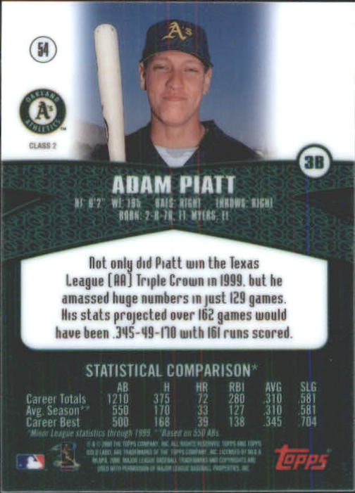 A6677- 2000 Topps Gold Label BB #s 1-100 +Inserts -You Pick- 15+ FREE US SHIP - Picture 211 of 425