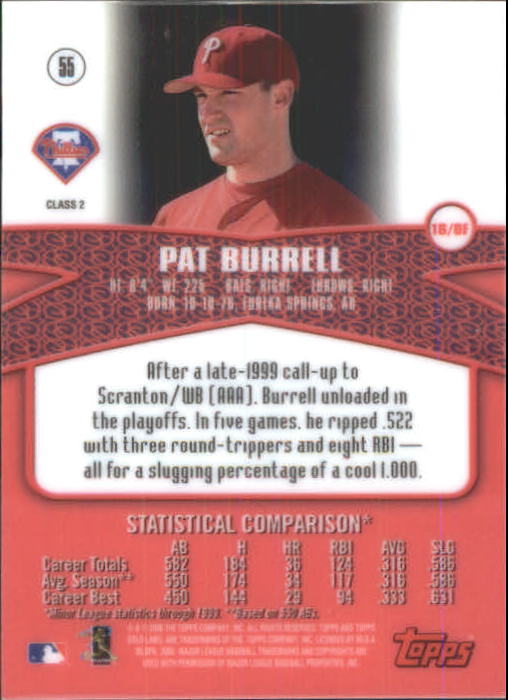 A6677- 2000 Topps Gold Label BB #s 1-100 +Inserts -You Pick- 15+ FREE US SHIP - Picture 213 of 425