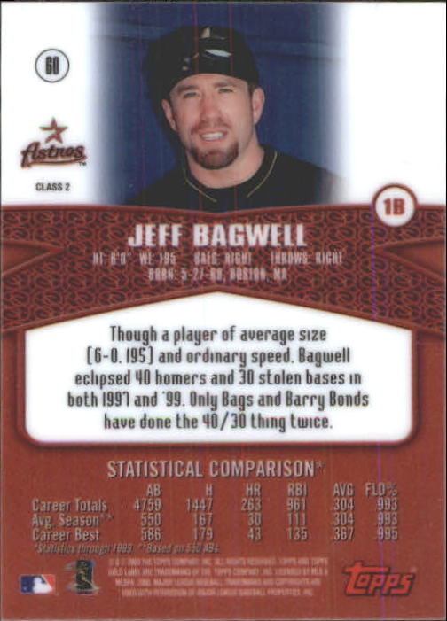 A6677- 2000 Topps Gold Label BB #s 1-100 +Inserts -You Pick- 15+ FREE US SHIP - Picture 223 of 425