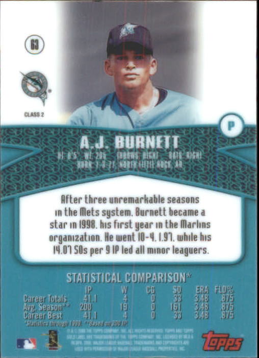 A6677- 2000 Topps Gold Label BB #s 1-100 +Inserts -You Pick- 15+ FREE US SHIP - Picture 229 of 425